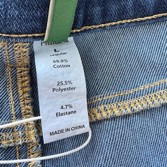 Halara Flex Wide Leg Cuffed Jeans Size L - Picture 9 of 9